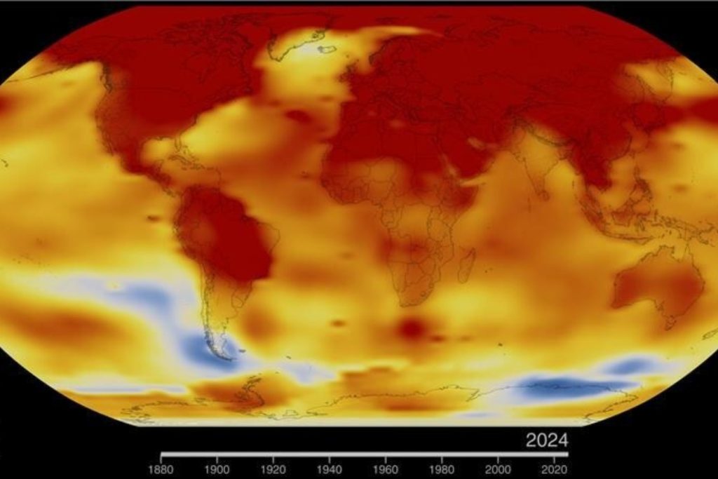 NASA confirma que 2024 fue el año más cálido registrado en la Tierra