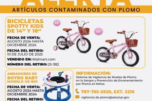 Retiran del mercado productos infantiles por riesgo de contaminación con plomo